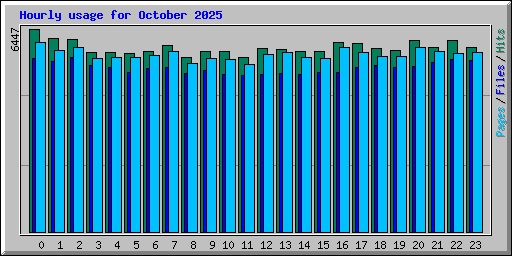 Hourly usage for October 2025